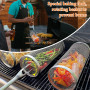 3 PCS Panier De Barbecue en Acier Inoxydable,Panier À Légumes pour Grillades en Plein Air,Paniers À Griller Cylindriques Panier 