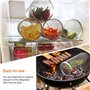 3 PCS Panier De Barbecue en Acier Inoxydable,Panier À Légumes pour Grillades en Plein Air,Paniers À Griller Cylindriques Panier 