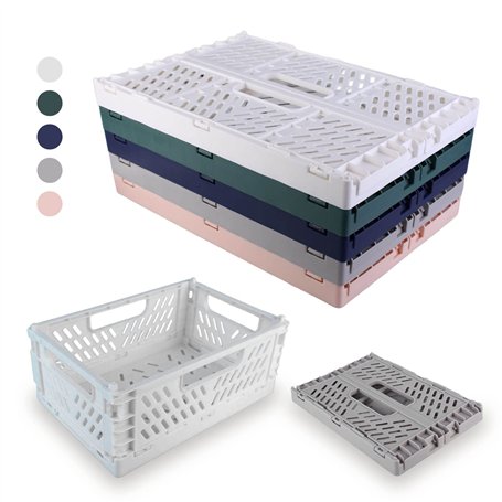 Paniers de Rangement Pliables en Plastique