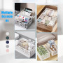 Paniers de Rangement Pliables en Plastique, 5 Pièces Cagette Plastique Pliable Caisse de Rangement, Boîtes Pliantes en Plastique