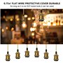 3 Pcs Suspension Luminaire Vintage und Support de Lampe E27 , Douille Ampoule avec Câble, Suspension Luminaire avec Câble, Lumin