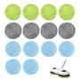 Vegena Lot de 14 Tampons de Nettoyage de Rechange en Microfibre pour Serpillière Microfibre Ronde 16 cm