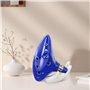 Nizirioo Ocarina, 12 Trous Alto C Ocarina, Céramique Piccolo Instrument Avec Présentoir En Forme De Main, Sac De Protection, Lan