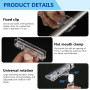Lot de 50 supports d'étiquettes de prix, clip de marchandise, support de panneau de marchandise, support rotatif en plastique, s