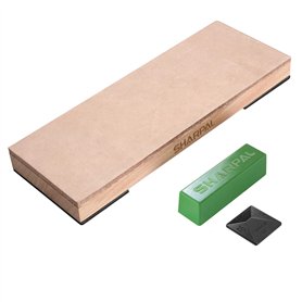 SHARPAL 204N Kit de courroie en cuir avec composé de 53g polissage et guide d'angle de pour aiguiser