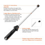 SHARPAL 118H Aiguisage professionnel en céramique, tige d'aiguisage en acier, bâton d'aiguisage pour couteaux de cuisine avec ca