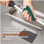 SHARPAL 118H Aiguisage professionnel en céramique, tige d'aiguisage en acier, bâton d'aiguisage pour couteaux de cuisine avec ca