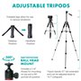 Movo iVlogger-PRO Kit de vlogging avec trépied complet pour iPhone/Android – Kit de démarrage YouTube pour créateurs de contenu 