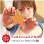 Ann Clark Cookie Cutters Ensemble de 3 emporte-pièces chaton avec livret de recettes, tête de chat, chat assis et chat courbé - 