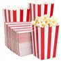 Mini Boîtes à Popcorn Classiques Rouges et Blanches
