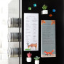 Blocs-notes Magnétiques, Lot de 6 Blocs-notes avec Aimant pour les Listes de Courses, de Choses à Faire, Motifs d'Animaux, 9 x 2