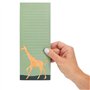 Blocs-notes Magnétiques, Lot de 6 Blocs-notes avec Aimant pour les Listes de Courses, de Choses à Faire, Motifs d'Animaux, 9 x 2