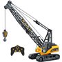 Grue de construction télécommandée 15 canaux avec lumières et sons - réaliste avec crochet de levage - camion RC jouets Digger p