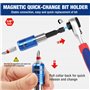 WORKPRO Cliquet Tournevis, Mini Clé à Cliquet 1/4" Réversible, 41 Embout de Tournevis et Porte-Embout à Changement Rapide, Outil