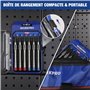WORKPRO Jeu de 6 Tournevis de Précision en Alliage d’Aluminium, Tournevis Lunettes avec Pointe Magnétique et Poignée Antidérapan