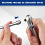 WORKPRO Clé Dynamométrique 1/4’’, Clef Dynamométrique Vélo 2-26N.m, Précision ±3%, 72 Dents, Tête à Cliquet Réversible, Barre d'