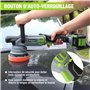 WORKPRO Polisseuse de Voiture sans Fil 20V, Polisseuse Orbitale sans Balais à Double Action, 7 Vitesses (2000-5000 tr/min), Poig