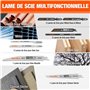 ValueMax Scie à Main Multifonction 8 en 1, Scie à Bois et Métaux avec 8 Lames Interchangeables, Poignée Ergonomique et Design Sé