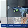 WORKPRO Burin SDS Plus pour Carrelage, 165x75 mm Burin Plat, Burin à Carrelage Professionnel, Burin pour Sol Stratifié et Moulur