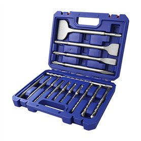 WORKPRO Jeu de 15 Forets et Burins SDS-Plus