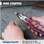 WORKPRO Pince Universelle Multifonctionnelle 209mm, Fonction 5 EN 1 - Maintenir/Dénuder/Couper/Sertir/Serrer, Fabriquée en Cr-V,