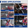 WORKPRO Pince Universelle Multifonctionnelle 209mm, Fonction 5 EN 1 - Maintenir/Dénuder/Couper/Sertir/Serrer, Fabriquée en Cr-V,