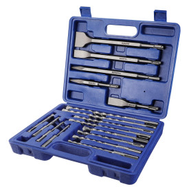 WORKPRO Jeu de Forets et Burins SDS Plus 17 Pièces
