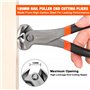 ValueMax 3 Pièces Arrache Agrafeuse Tapissier, Pince Coupante D'extrémité de 185 mm, Arrache-clous en V Droit et Incurvé de 200 
