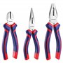 WORKPRO Jeu de 3 Pinces en Acier au Carbone de Qualité avec Poignée Souple