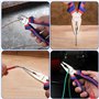 WORKPRO Jeu de 3 Pinces en Acier au Carbone de Qualité avec Poignée Souple, Pince à Bec Long 160mm, Pince Coupante 160mm, Pince 
