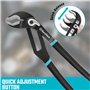 DURATECH 3 Pièces Pinces Multiprises Réglable Serrage Rapide, 200MM/250MM/300MM, Outils de Plomberie avec Grande Ouverture de Mâ