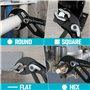 DURATECH 3 Pièces Pinces Multiprises Réglable Serrage Rapide, 200MM/250MM/300MM, Outils de Plomberie avec Grande Ouverture de Mâ