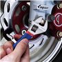 WORKPRO Kit d'Outils avec Sac de Rangement pour Usage Domestique ou du Travail 100 Pièces EN Acier au carbone et Cr-V, Bleu Roug