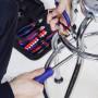 WORKPRO Kit d'Outils avec Sac de Rangement pour Usage Domestique ou du Travail 100 Pièces EN Acier au carbone et Cr-V, Bleu Roug