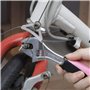 WORKPRO Kit d’Outils Pink Rose 103 Pièces - Sac à Outils avec Sac Rond Portable - Outils de Finition Chromée Durable et Résistan
