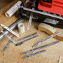 WORKPRO Lames de Scie Sauteuse à Tige en T 25 Pièces, Fabriquées en HCS/HSS/BIM, avec Etui de Rangement pour Coupe de Bois, Plas