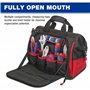 WORKPRO Sac à Outil avec 39 Poches 42 x 25 x 34 cm, Sac Porte-outils avec Grande Capacité, Fond Dur Etanche, Bandoulière Large R