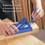 WORKPRO Equerre Menuisier 180 mm, Equerre de Charpentier Triangulaire en Alliage d'Aluminium, Equerre Multifonctionnels pour Bri