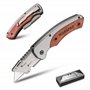 WORKPRO Cutter Utilitaire Pliant avec Manche en Bois