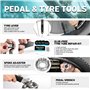 DURATECH Kit d'Outils de Réparation pour Vélo 41 pièces avec Mallette Pratique, Ensemble d'Outils de Vélo Portable pour la Répar