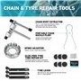 DURATECH Kit d'Outils de Réparation pour Vélo 31 pièces avec Mallette Pratique, Ensemble d'Outils de Vélo Portable pour la Répar