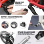 DURATECH Kit d'Outils de Réparation pour Vélo 31 pièces avec Mallette Pratique, Ensemble d'Outils de Vélo Portable pour la Répar