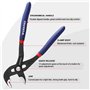 WORKPRO Lot de 2 pinces pour pompe à eau de 180 mm et 250 mm, poignées de tuyau réglables rapides, ensemble de pinces à joint co