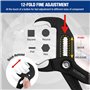 WORKPRO Lot de 2 pinces pour pompe à eau de 180 mm et 250 mm, poignées de tuyau réglables rapides, ensemble de pinces à joint co