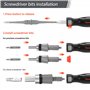 ValueMax Tournevis Magnétiques 40 en 1, Tournevis de Précision Multifonction avec 35 Embouts Pour la Réparation de Smartphones, 