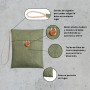 YNANNA Sac charbon actif odeur de bambou. Absorbeur d'odeur et assainisseur d'air. Pack de 1x200g parfumé et 2x50g purifiant. An