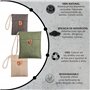 YNANNA Sac charbon actif odeur de bambou. Absorbeur d'odeur et assainisseur d'air. Pack de 1x200g parfumé et 2x50g purifiant. An