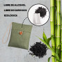 YNANNA Sac charbon actif odeur de bambou. Absorbeur d'odeur et assainisseur d'air. Pack de 1x200g parfumé et 2x50g purifiant. An