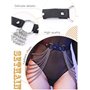 Sethain Punk Cuir Chaîne de corps Noir En couches Chaînes Multicouche Taille Chaînes Boîte de nuit Accessoires de carrosserie Bi