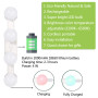 Hollywood Kit de Lampe de Cosmétique Miroir Rechargeables Portables Sans fil